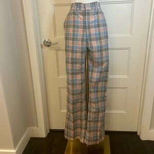 BEAUTIFUL Adler 70’s Plaid Boot Cut Flare Pants